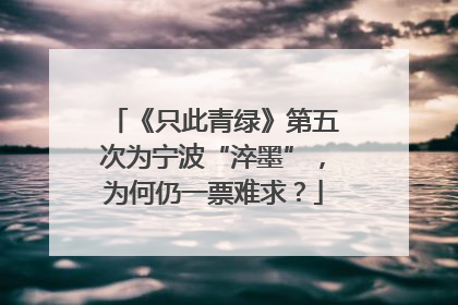 《只此青绿》第五次为宁波“淬墨”，为何仍一票难求？
