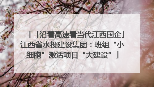 「沿着高速看当代江西国企」江西省水投建设集团：班组“小细胞”激活项目“大建设”