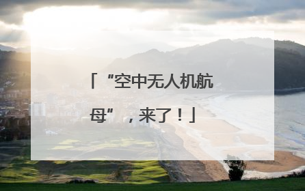 “空中无人机航母”，来了！
