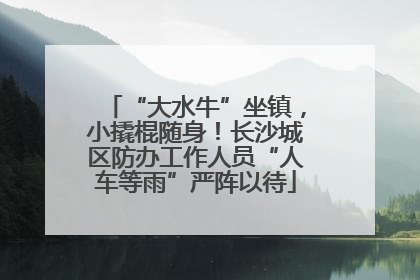 “大水牛”坐镇，小撬棍随身！长沙城区防办工作人员“人车等雨”严阵以待