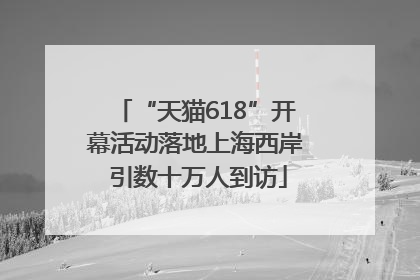 “天猫618”开幕活动落地上海西岸 引数十万人到访