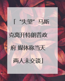 “失望”马斯克离开特朗普政府 媒体称当天两人未交谈