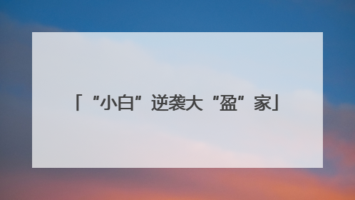 “小白”逆袭大“盈”家