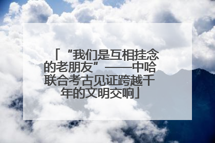 “我们是互相挂念的老朋友”——中哈联合考古见证跨越千年的文明交响