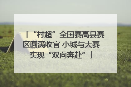“村超”全国赛高县赛区圆满收官 小城与大赛实现“双向奔赴”