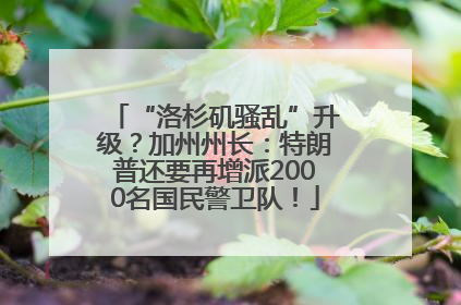 “洛杉矶骚乱”升级？加州州长：特朗普还要再增派2000名国民警卫队！