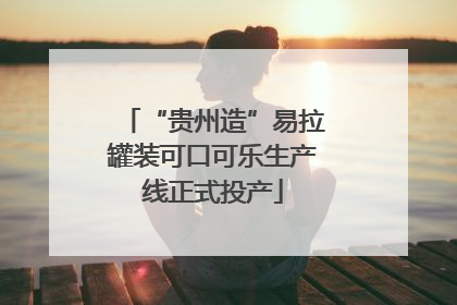 “贵州造”易拉罐装可口可乐生产线正式投产