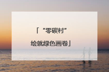 “零碳村” 绘就绿色画卷
