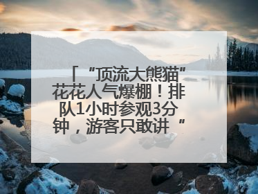 “顶流大熊猫”花花人气爆棚！排队1小时参观3分钟，游客只敢讲“悄悄话”
