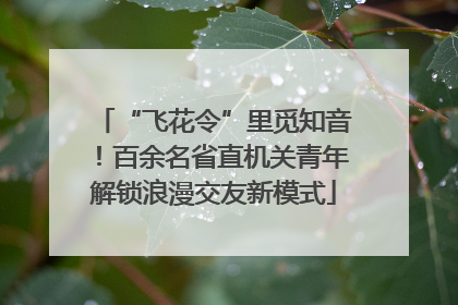 “飞花令”里觅知音！百余名省直机关青年解锁浪漫交友新模式