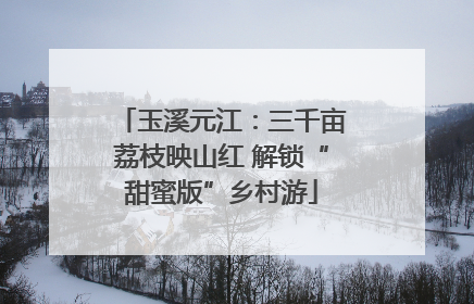 玉溪元江：三千亩荔枝映山红 解锁“甜蜜版”乡村游