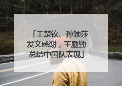王楚钦、孙颖莎发文感谢，王励勤总结中国队表现