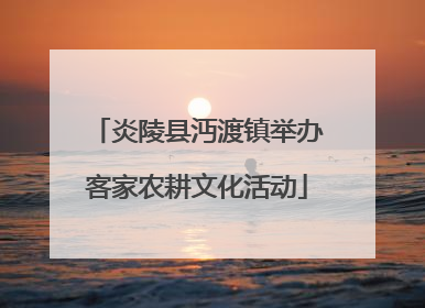 炎陵县沔渡镇举办客家农耕文化活动