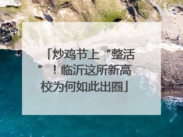 炒鸡节上“整活”！临沂这所新高校为何如此出圈