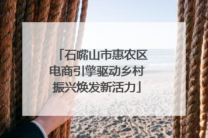 石嘴山市惠农区电商引擎驱动乡村振兴焕发新活力
