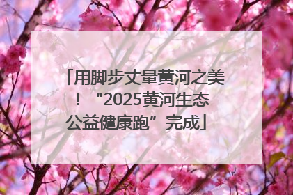用脚步丈量黄河之美！“2025黄河生态公益健康跑”完成