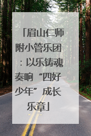 眉山仁师附小管乐团：以乐铸魂奏响“四好少年”成长乐章