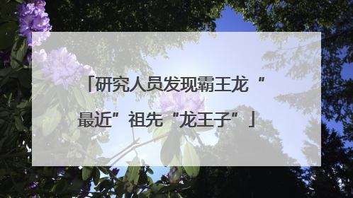 研究人员发现霸王龙“最近”祖先“龙王子”