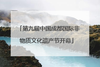 第九届中国成都国际非物质文化遗产节开幕