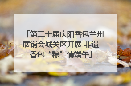 第二十届庆阳香包兰州展销会城关区开展 非遗香包“粽”情端午