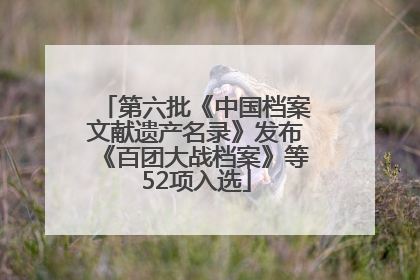 第六批《中国档案文献遗产名录》发布《百团大战档案》等52项入选