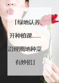 绿地认养、开种植课……治理圈地种菜有妙招