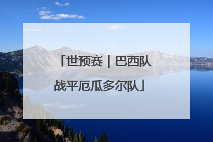 世预赛｜巴西队战平厄瓜多尔队