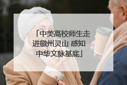 中美高校师生走进徽州灵山 感知中华文脉基底