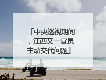 中央巡视期间，江西又一官员主动交代问题
