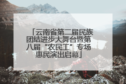 云南省第二届民族团结进步大舞台暨第八届“农民工”专场惠民演出启幕
