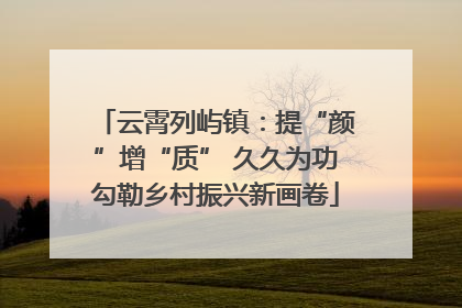 云霄列屿镇：提“颜”增“质” 久久为功勾勒乡村振兴新画卷