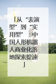 从“表演型”到“实用型”：中国人形机器人商业化落地探索提速