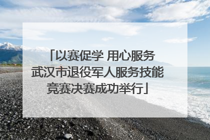 以赛促学 用心服务 武汉市退役军人服务技能竞赛决赛成功举行