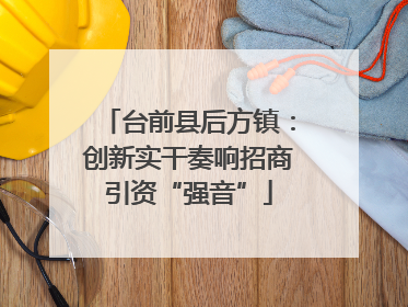 台前县后方镇：创新实干奏响招商引资“强音”