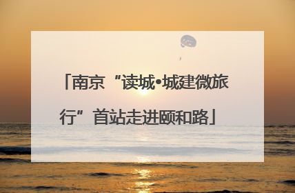 南京“读城•城建微旅行”首站走进颐和路