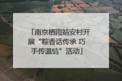 南京栖霞靖安村开展“粽香话传承 巧手传温情”活动
