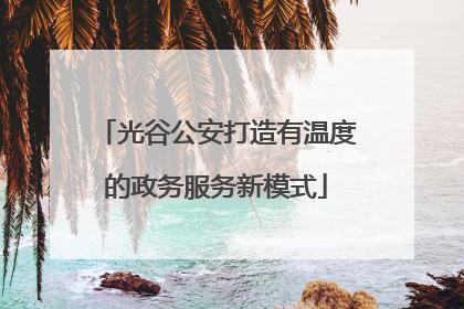 光谷公安打造有温度的政务服务新模式
