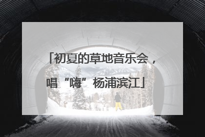 初夏的草地音乐会，唱“嗨”杨浦滨江