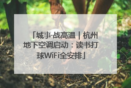 城事·战高温｜杭州地下空调启动：读书打球WiFi全安排