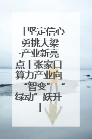 坚定信心 勇挑大梁·产业新亮点丨张家口算力产业向“智变”“绿动”跃升