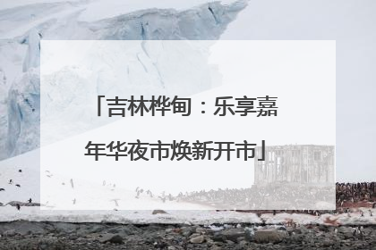 吉林桦甸：乐享嘉年华夜市焕新开市