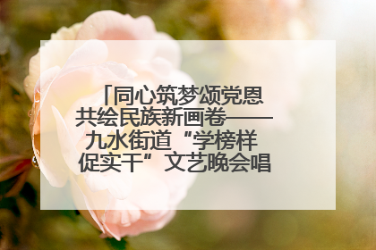 同心筑梦颂党恩 共绘民族新画卷——九水街道“学榜样 促实干”文艺晚会唱响民族团结主旋律
