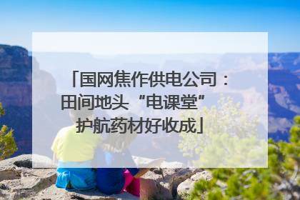 国网焦作供电公司：田间地头“电课堂” 护航药材好收成