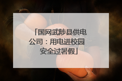 国网武陟县供电公司：用电进校园  安全过暑假