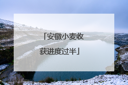 安徽小麦收获进度过半