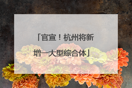 官宣！杭州将新增一大型综合体