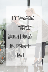 宜昌点军：“柔性”清理违规菜地 还绿于民