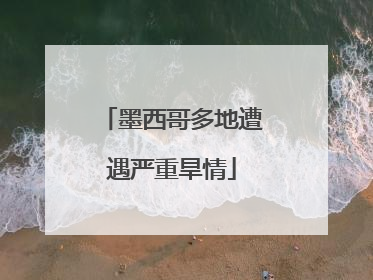 墨西哥多地遭遇严重旱情
