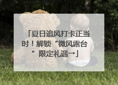 夏日追风打卡正当时！解锁“微风露台”限定礼遇→