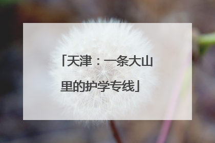 天津：一条大山里的护学专线